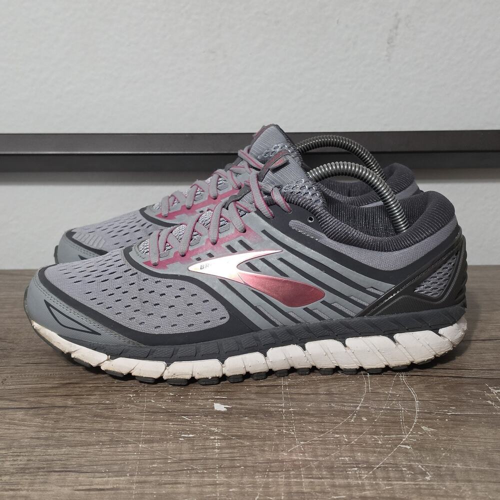 Brooks Ariel 18 Women's Athletic Walking Shoes Sneakers Size 10 Wide Gray